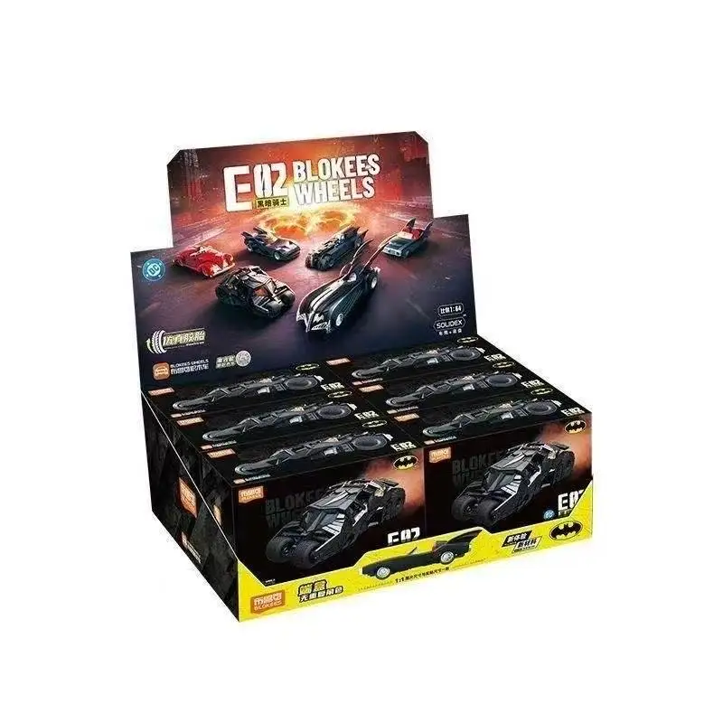 Nieuwe BLOKEES Batmobile Blind Box DC Batman E03 Dawn Breaker 1:64 schaalmodel auto, filmthema, doe-het-zelf, te monteren, verzamelobject, cadeau