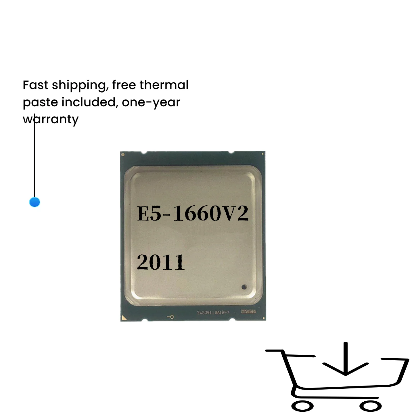 

Серверный процессор Xeon E5 1660 V2 E5-1660V2, 6-ядерный процессор E5-1660 V2 2011, 3,7 ГГц, 15 м, 130 Вт, E5-1660 V2 SR1AP