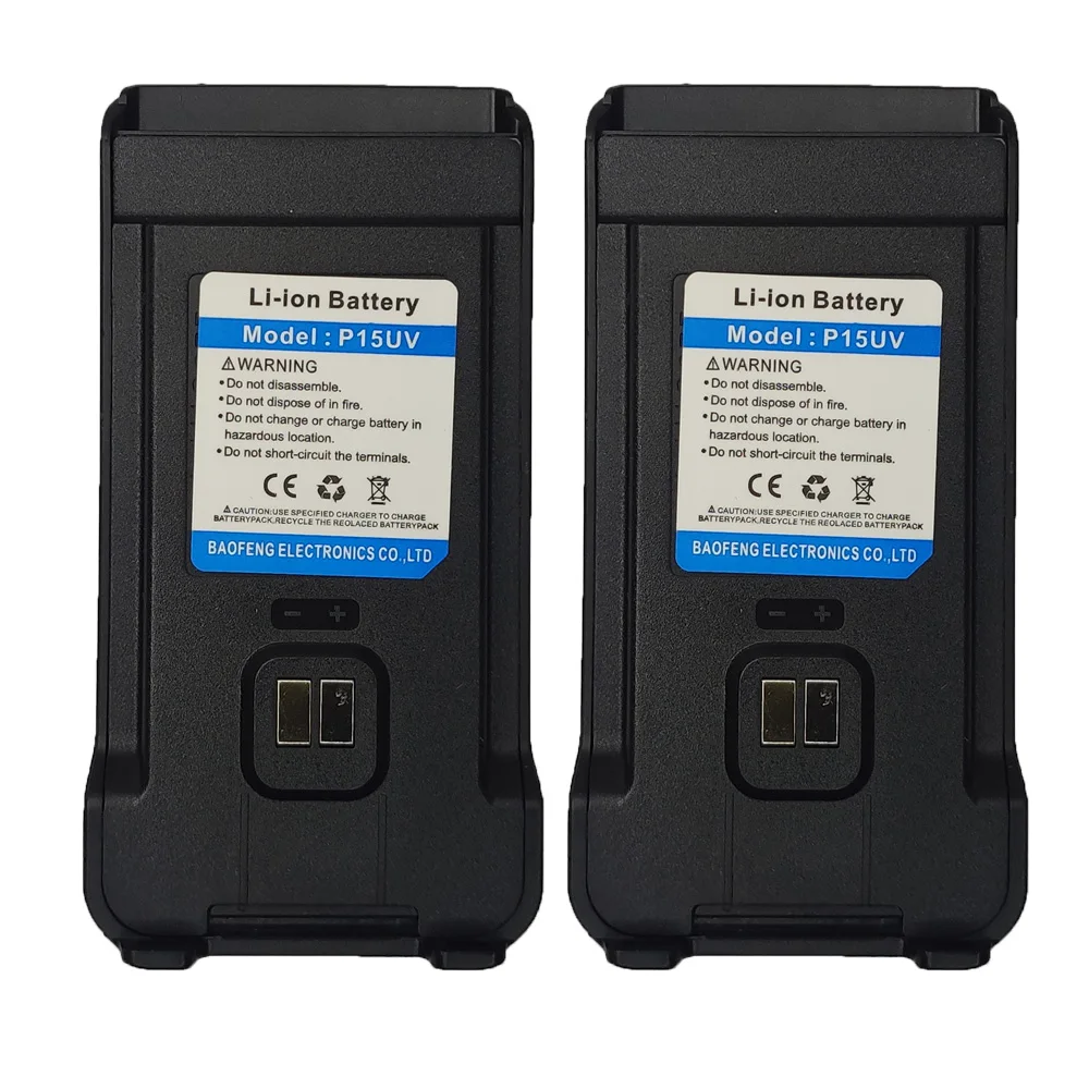 

BAOFENG BF-UV13 PRO Walkie Talkie Battery P15UV High Capacity Support TYPE-C Charger Batterior for UV8R Two Way CB Radio