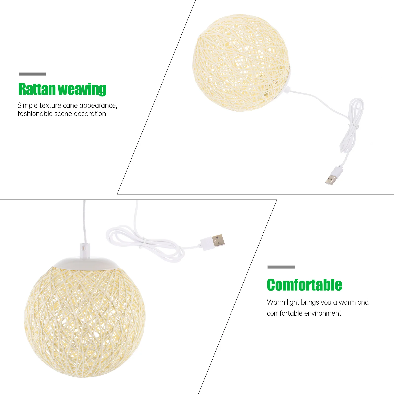 Рисунок 2 - Плетеная настольная лампа из ротанга