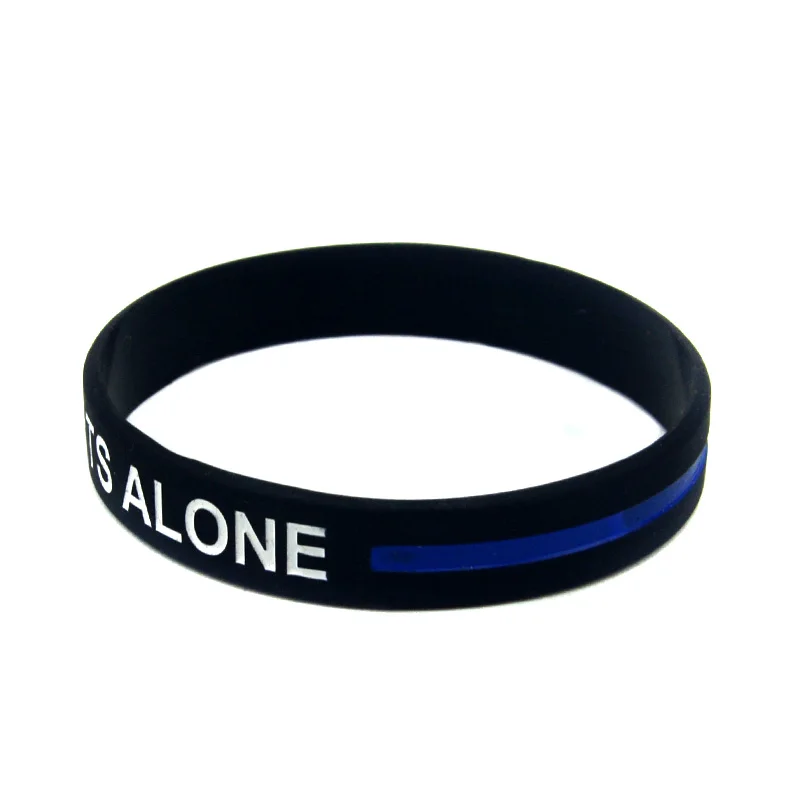 50 Pcs Medical Bangle Cancer Fight Awareness Wristband No One Fights Alone Silicone Rubber Bracelet