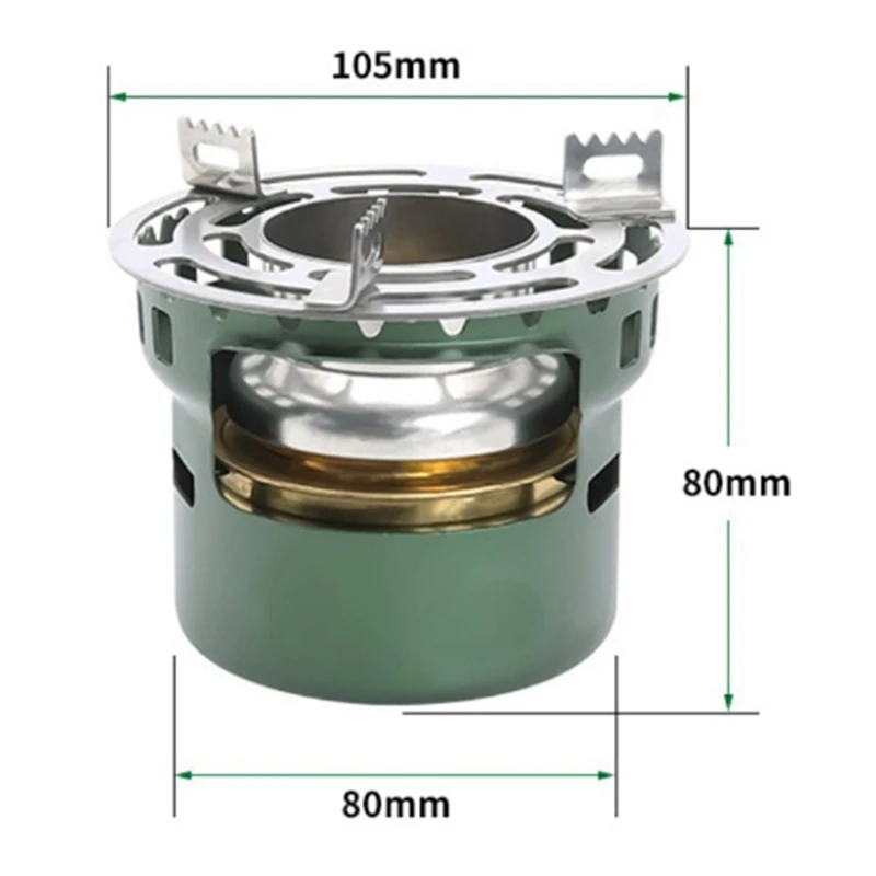 Perlengkapan Kemah dan aksesori kompor alkohol tungku luar ruangan Portable Mini barbekyu Assesories Camp perlengkapan memasak