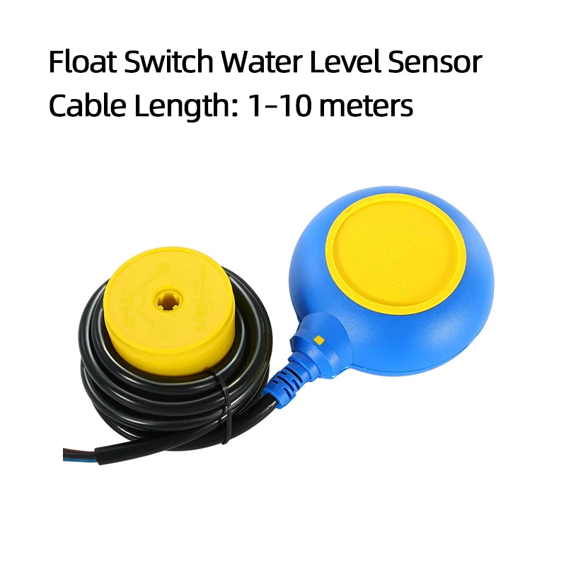 Automatic Water Level Controller Float Switch for Pump Tank Water Tower Valve Submersible Liquid Level Sensor Detector 220V