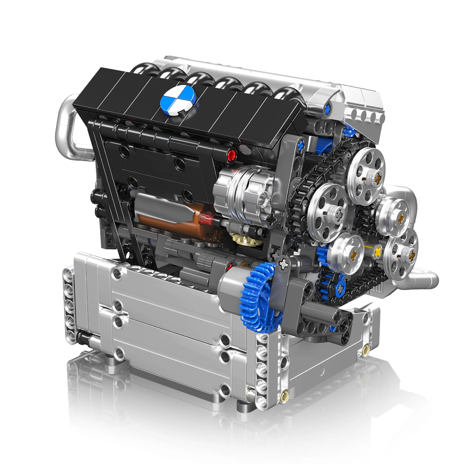 

Mould King 10213 744Pcs Mini Building Blocks Car Engine Model DIY Creative Toy for Kids