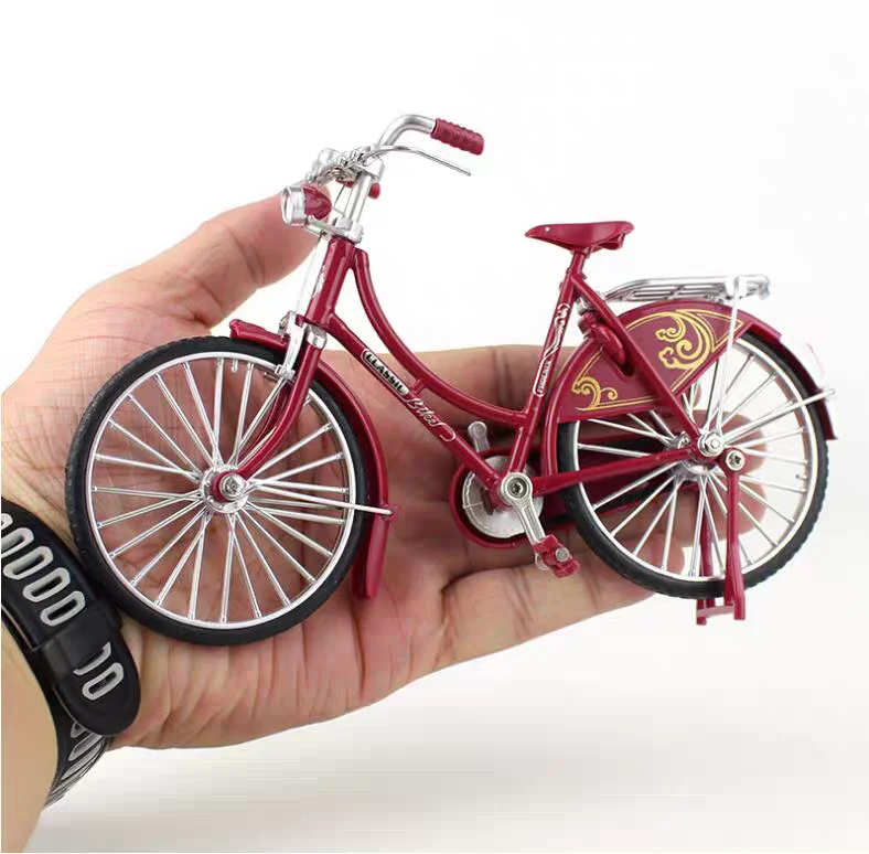 New 1:10 Mini Alloy Model Bicycle Diecast Metal Finger Mountain Racing Bike Adult Simulation Collection Gifts Toys for boys