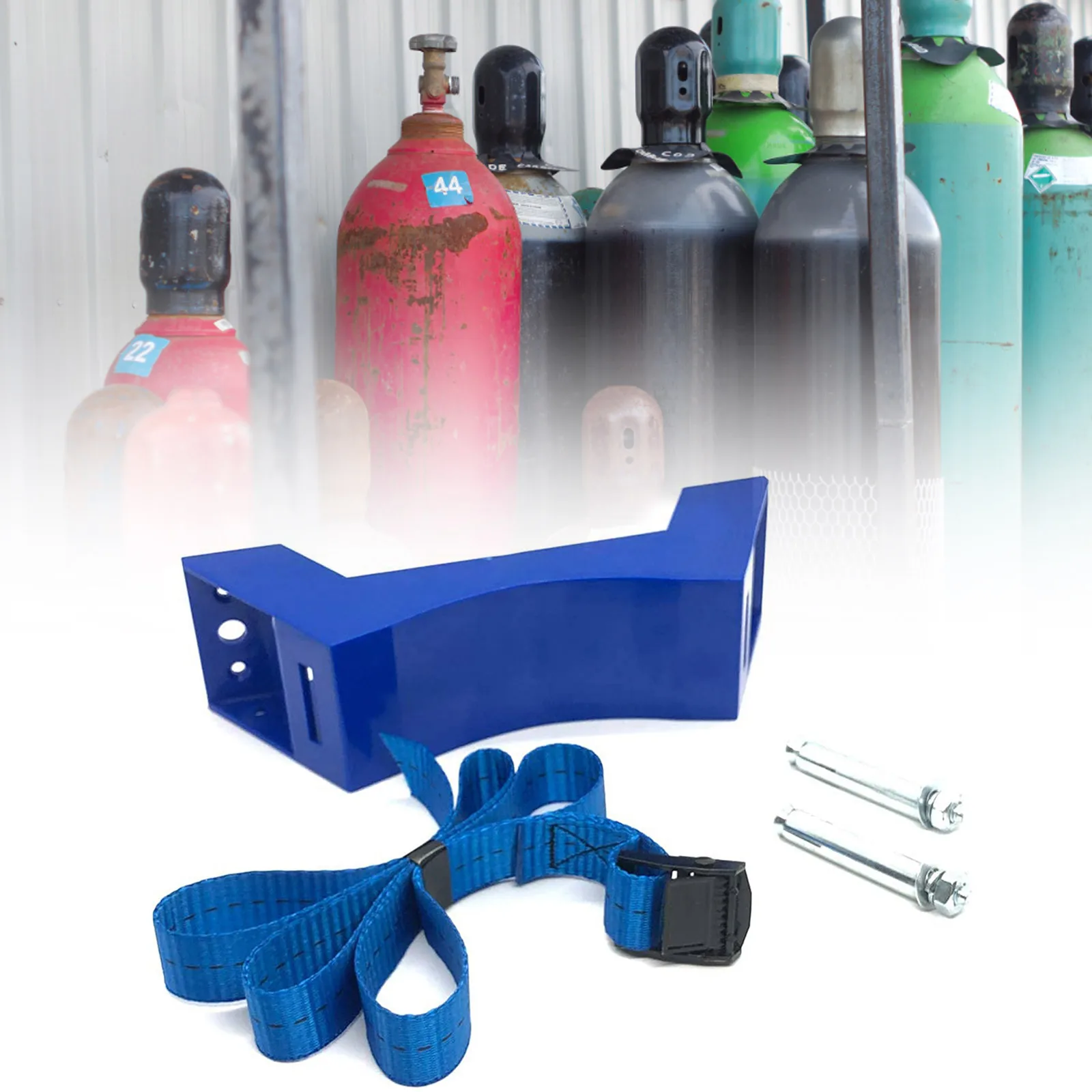 Staffa per bombola di gas a parete per bombola di gas liquefatto per roulotte Staffa per serbatoio Dispositivo di sicurezza anti-dumping per camper