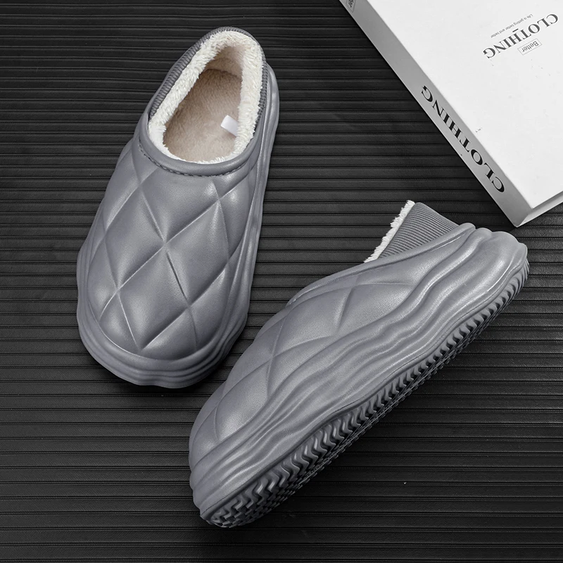 Casual Shoes Indoor Platform Home Footwear Outdoor Waterproof Comfortable Non-slip Wear-Resistant  Plus Velvet Keep Warm Fashion