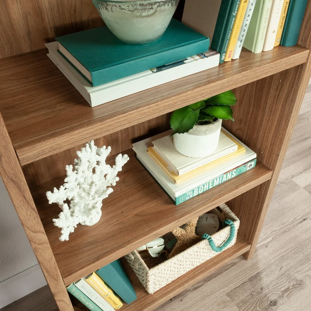 Versatile 3 Tier Bookcase Wooden Storage Unit Adjustable Shelves Living Room Home Office Display Organization