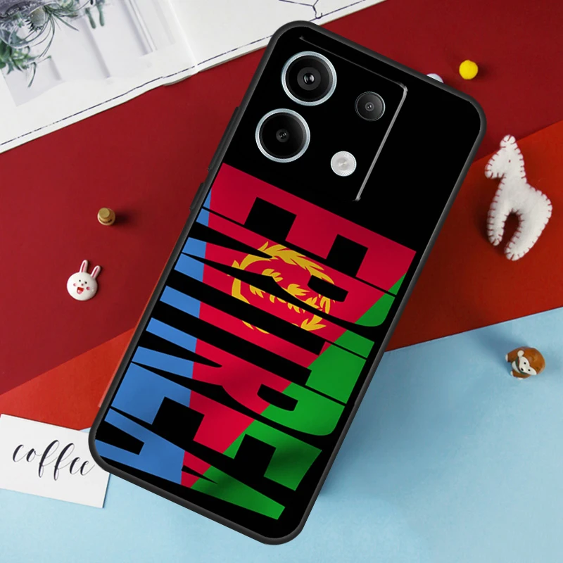 Eritrea Flag Case For Xiaomi Redmi 12 13C 12C 10C 9C Redmi Note 13 9 10 11 12 Pro 9S 10S 11S 12S Cover image 6