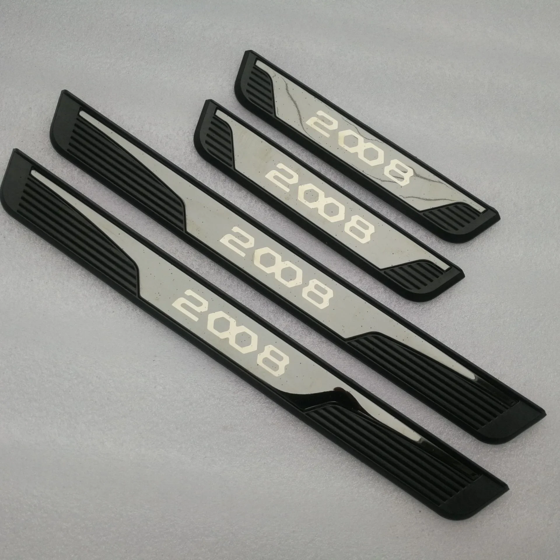 

For Peugeot 2008 2015-2022 car threshold guard plate welcome pedal Anti-scratch protection decoration car accessories