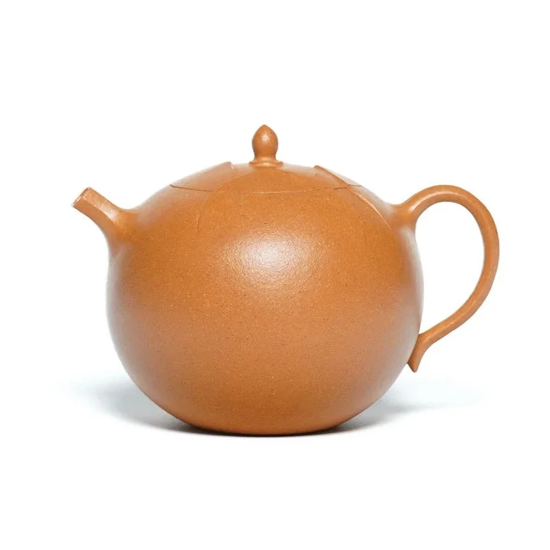 Purple sand teapot raw ore yellow segment Qinglian pot literati tea ware kung fu tea set