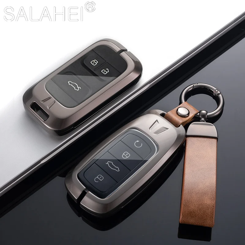 

Zinc Alloy Leather Car Key Case For Chery Omodas Tiggo 7 Plus Tiggo 8 Tiggo 8 PLUS 7 8 Pro Arrizo E3 E5 A3 A5 Gx 5x EQ7 Txl TxLx