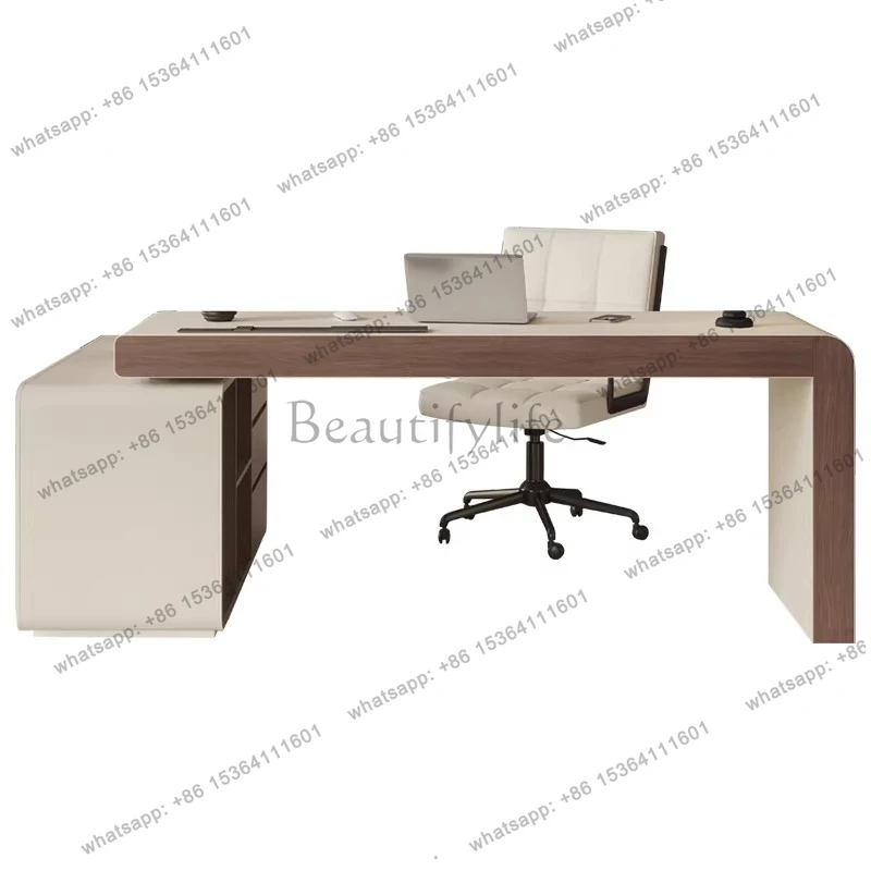 

Премиальный итальянский минималистичный комплект: стол и стул, легкий роскошный современный стол из массива дерева.