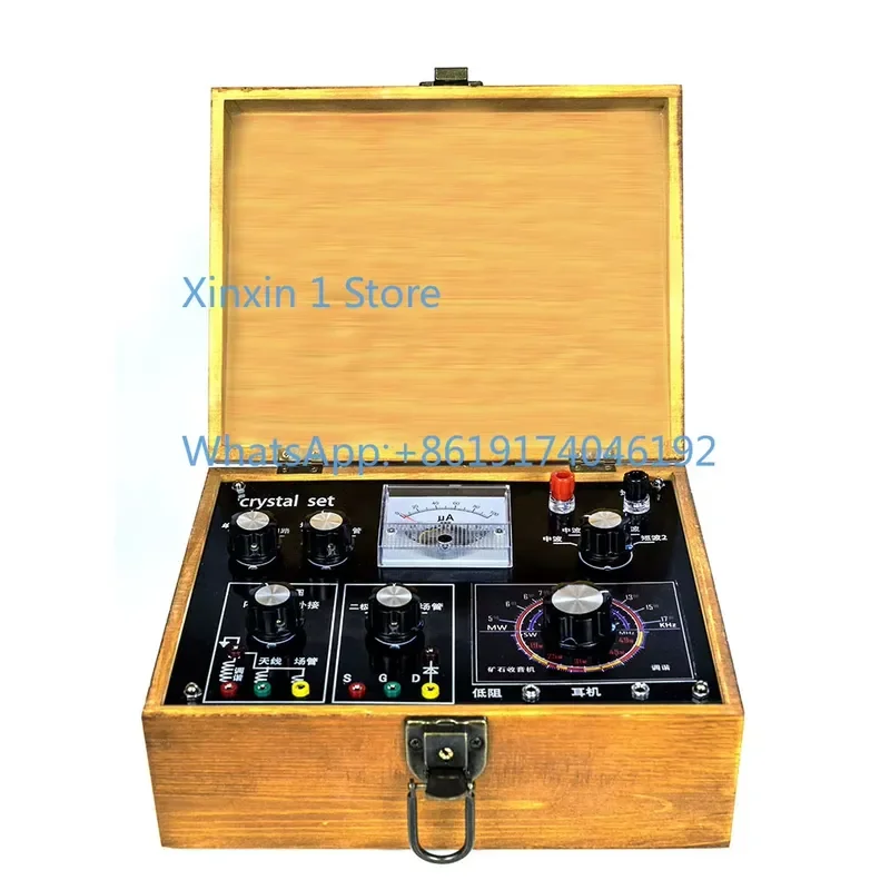 Crystal Radio Medium Shortwave Multifunction Retro Wireless Receiver No Power Design For Ham Radio Enthusiasts