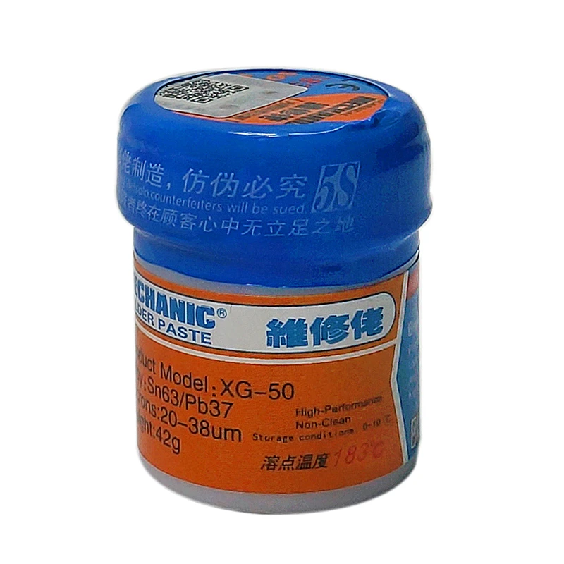 MECHANIC XG-50 Liquid Solder Paste 42g SN63/Pb37 Tin SMD BGA SMT PCB Repair Stencil Welding Tool