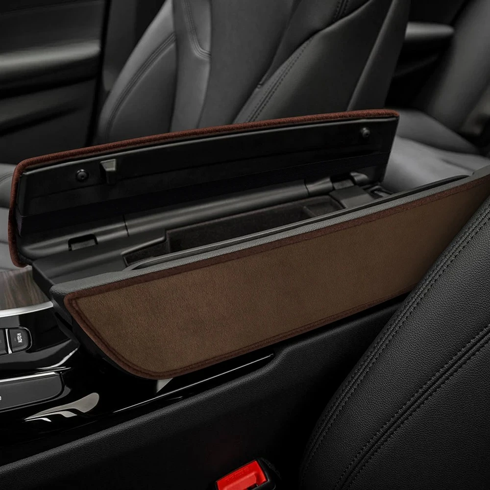 Car Armrest Box Cover Cushion Center Console Mat Pad For BMW 5 6 Series GT 2018-2022 G31 G30 G32 Auto Interior Accessories Suede image 4
