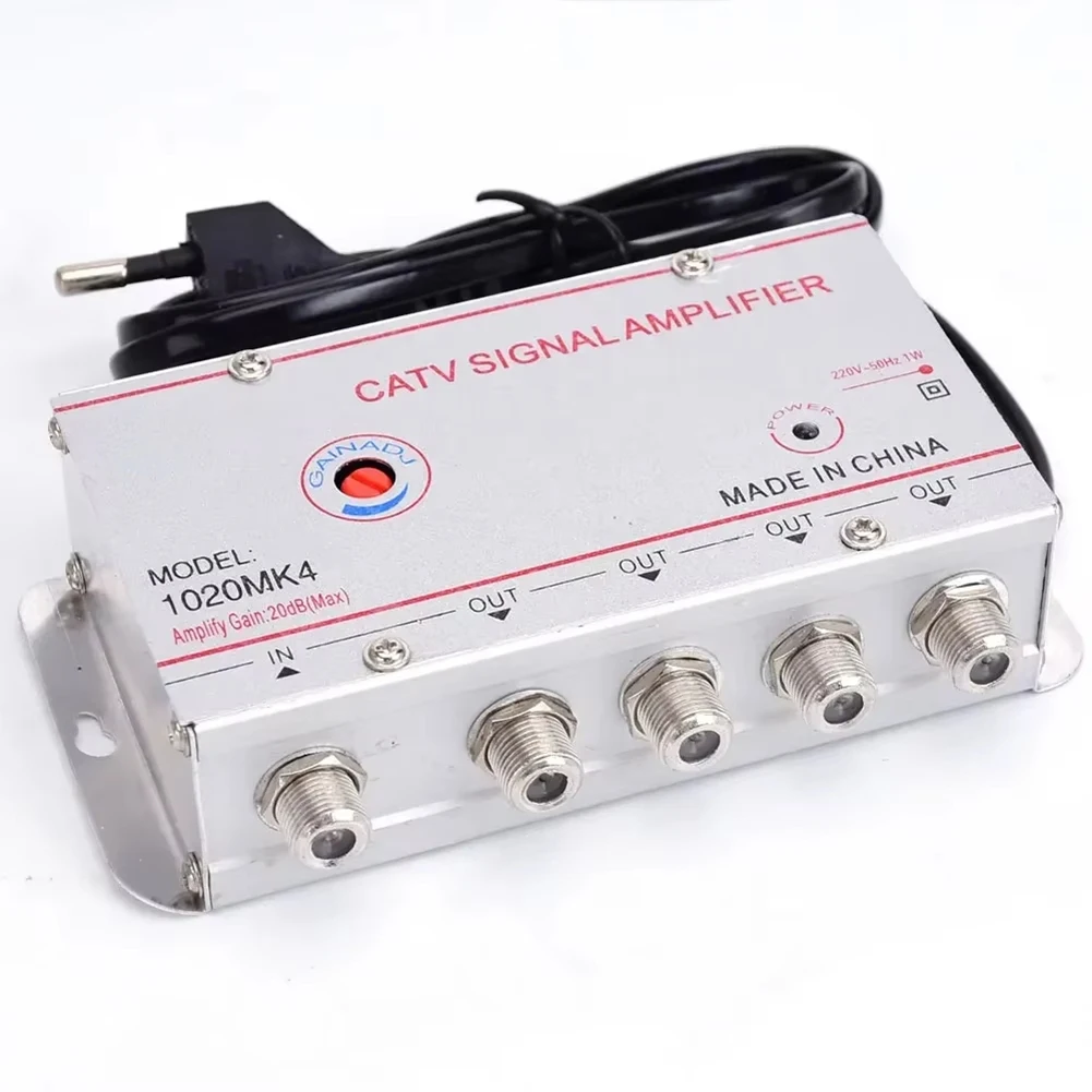 

Y14A Cable TV Splitter Amplifier 20Db Digital TV Antenna Signal Booster Home Tv Equipments 45Mhz To 860Mhz EU Plug
