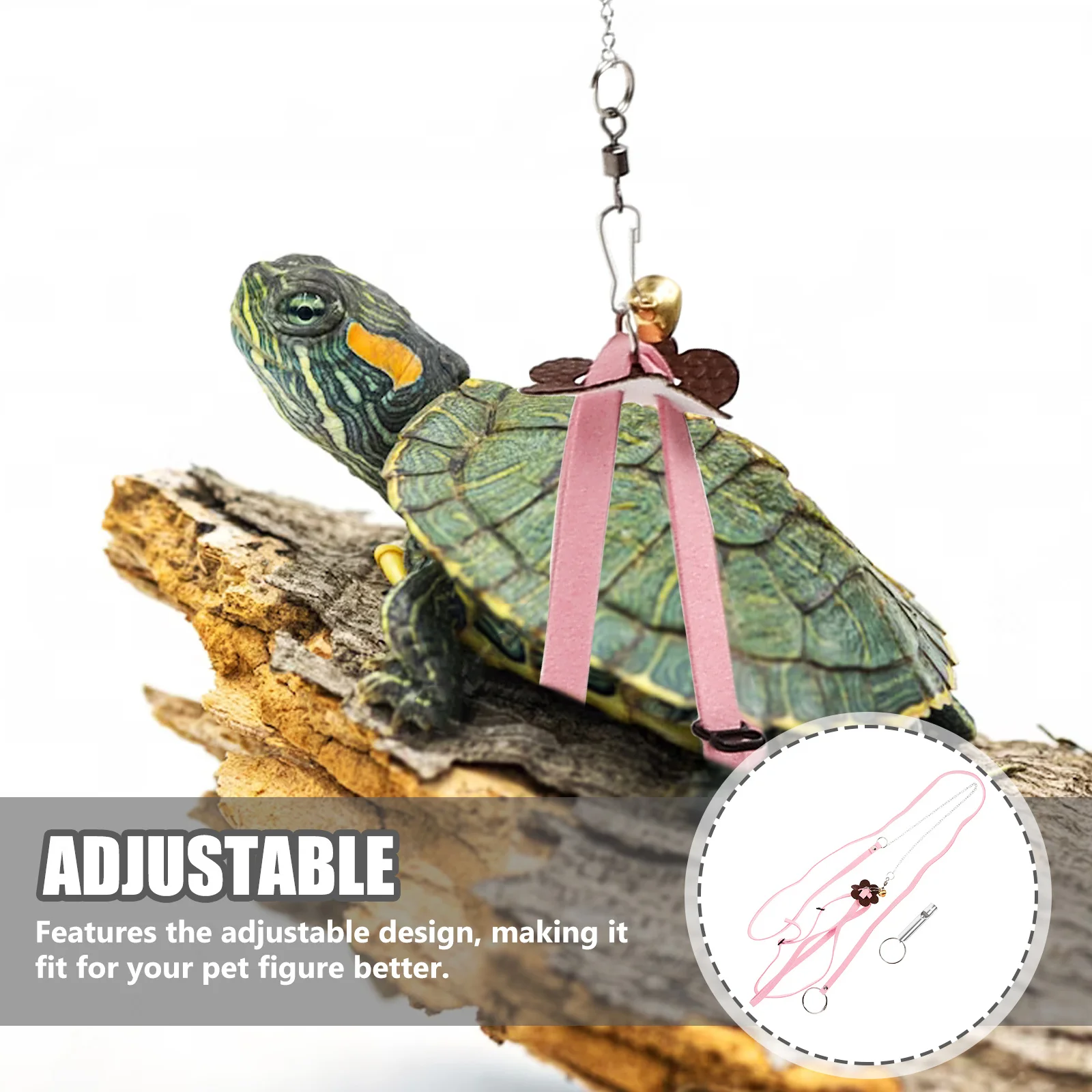 

1Pcs Pet Tortoise Hauling Rope High Quality Breathable Sturdy Materials Adjustable Design Pet Pulling Rope Turtle Walking Leash