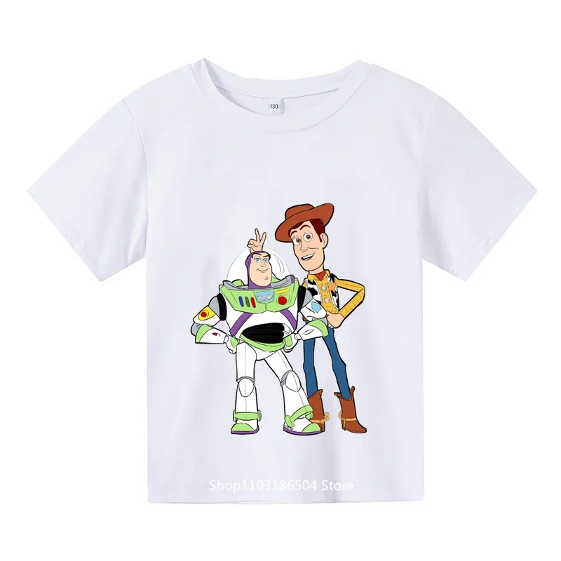 New Toy Story Summer Short Sleeved Boys Cartoon T-shirt Youth Summer Fashion children\'s clothing Sportswear Ropa