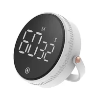 Mini compact rotating kitchen timer mute adjustment digital timer magnet suspension adjusts time by turning