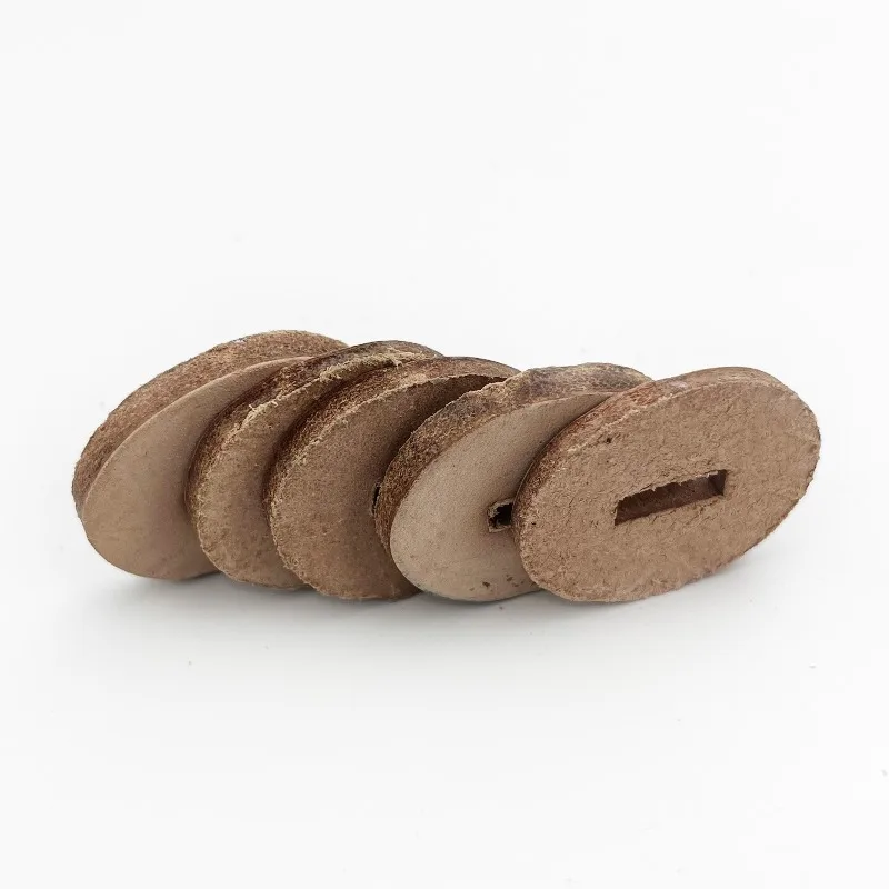 2 Sizes Leather Circles 10pcs/Batch - DIY Grip Patch Supplies for Kabar Style Gear, Genuine Cowhide Durable & Easy to Process