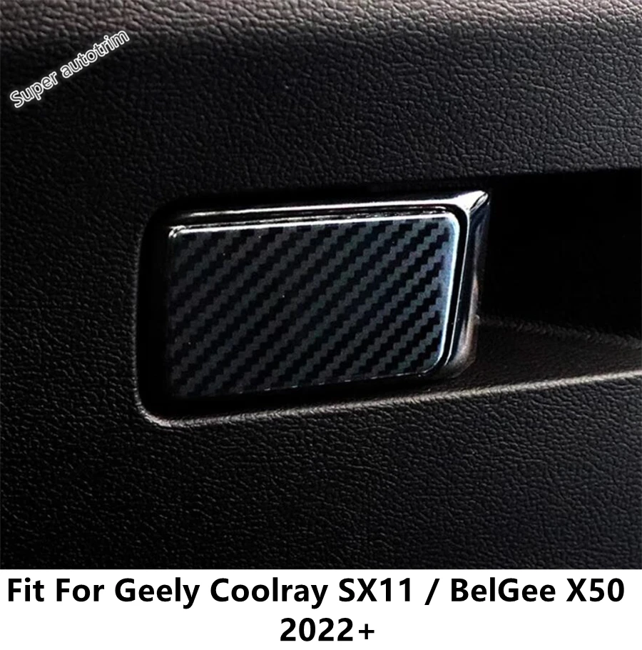 

Car Glove Box Button Switch Frame Sequins Decor Cover Trim For Geely Coolray SX11 / BelGee X50 2022 2023 Interior Accessories