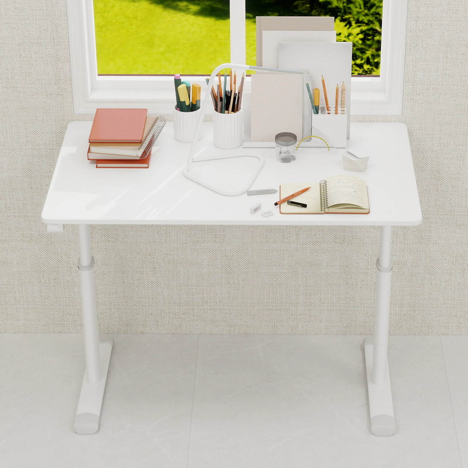 60*100cm Höhenverstellbarer Schreibtisch für Kinder & Erwachsene, Multifunktionales Kompaktdesign für Zuhause & Büro – Detail 13