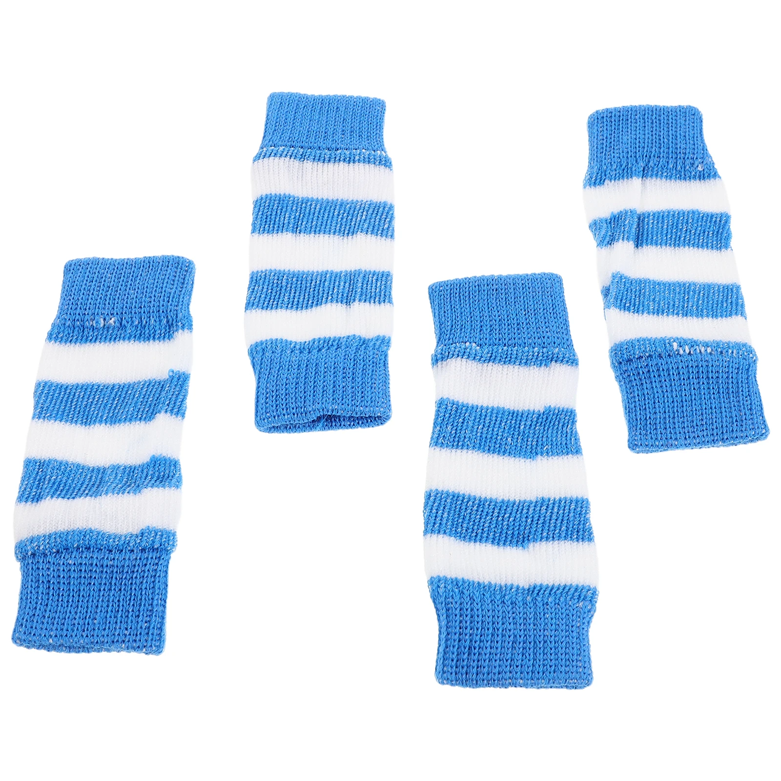 

4Pcs Pet Protective Leg Sleeves Adjustable Soft Knitted Dog Elbow Warmers Front Back Leg Wraps for Small Dogs Outdoor