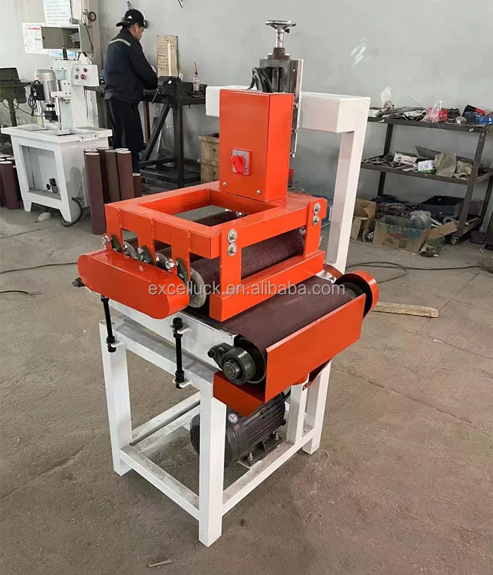 280mm Economic Woodworking Wood Horizontal Flat Bench Brush Table Belt Drum Sander Sanding Polishing Grinder Machine CE