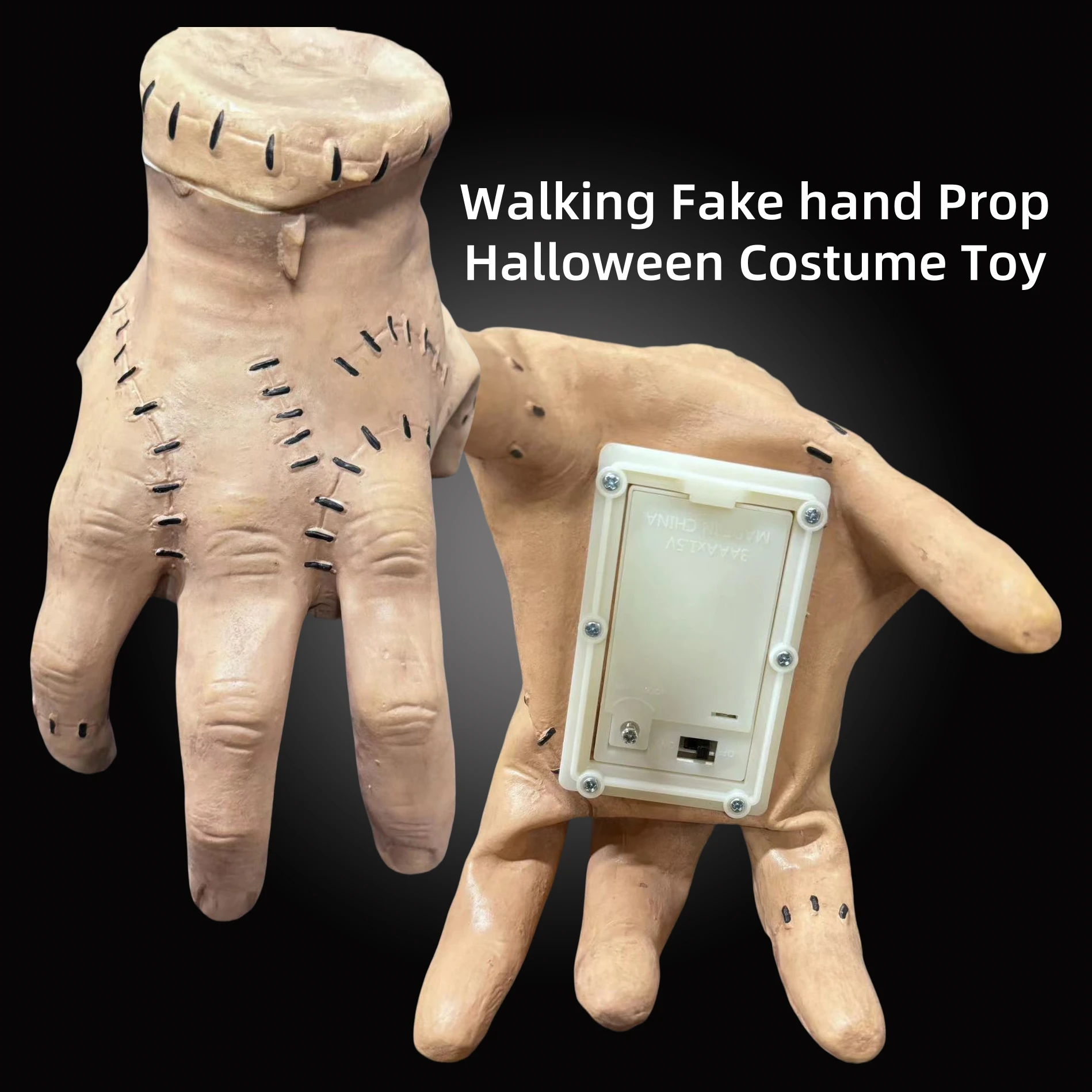 Electric Wednesday Thing Hand Family Cosplay Walking Crawl Ghost Hand Statue Halloween Party Decor Desktop Ornaments Gift