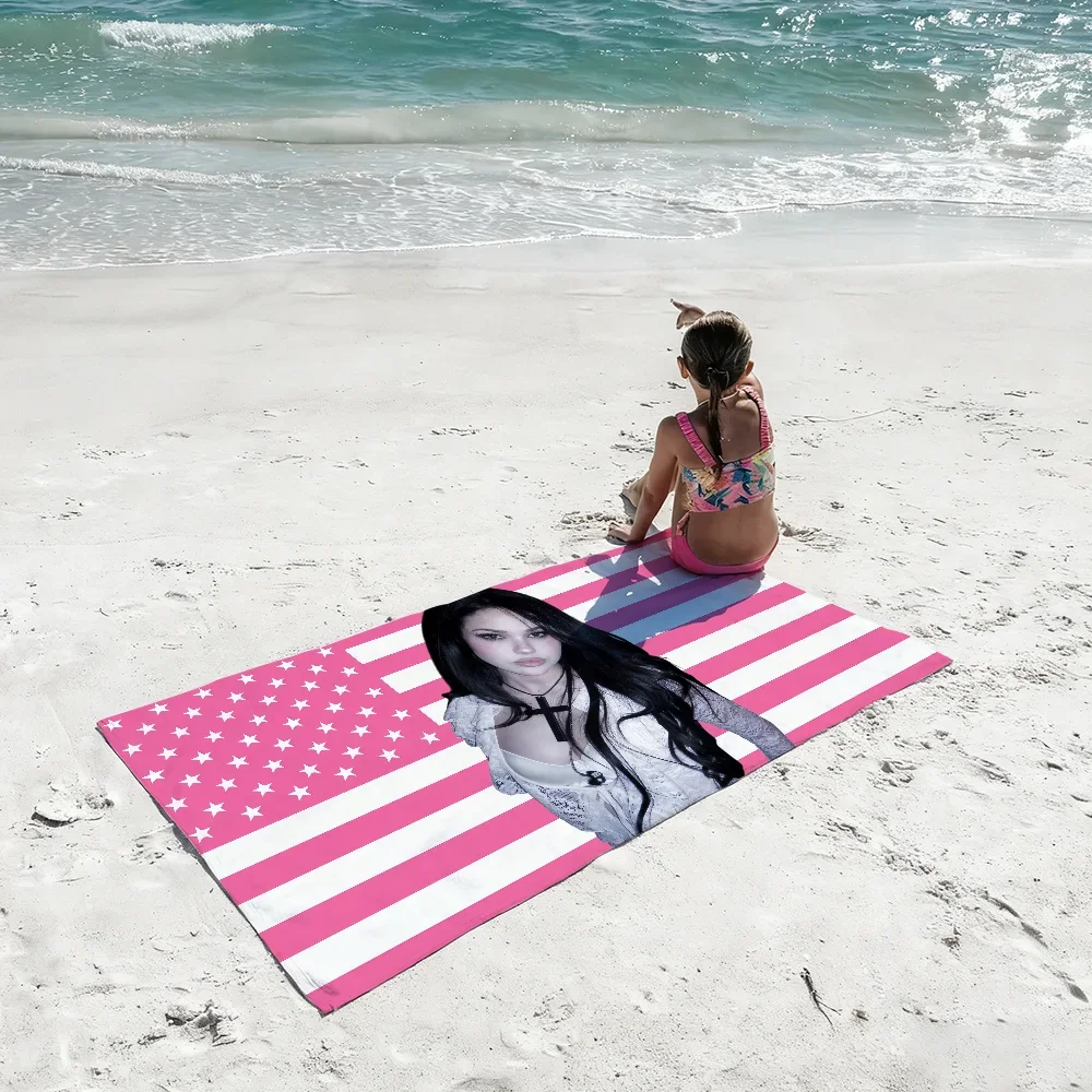 Singer M-Maggie L-Lindemann Let Me Burn Towel Quick Dry Absorbent Beach Towel for Sports Fitness Swimming and Outdoor Activities
