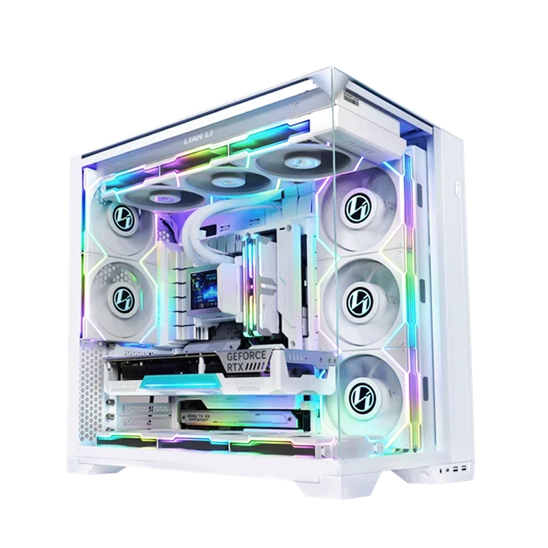 Atacado Mid Tower Computer PC Case LIAN LI O11 VISION COMPACT Suporte M-ATX/ATX/ITX Board Gaming PC Case fabricante