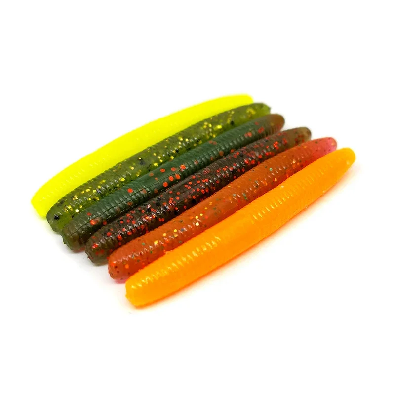 New 20pcs Fishing Soft Lures 5cm 1.36g  Artificial Worm Baits Silicone Fishing Lures Crankbait Fishing Bass Tackle image 3