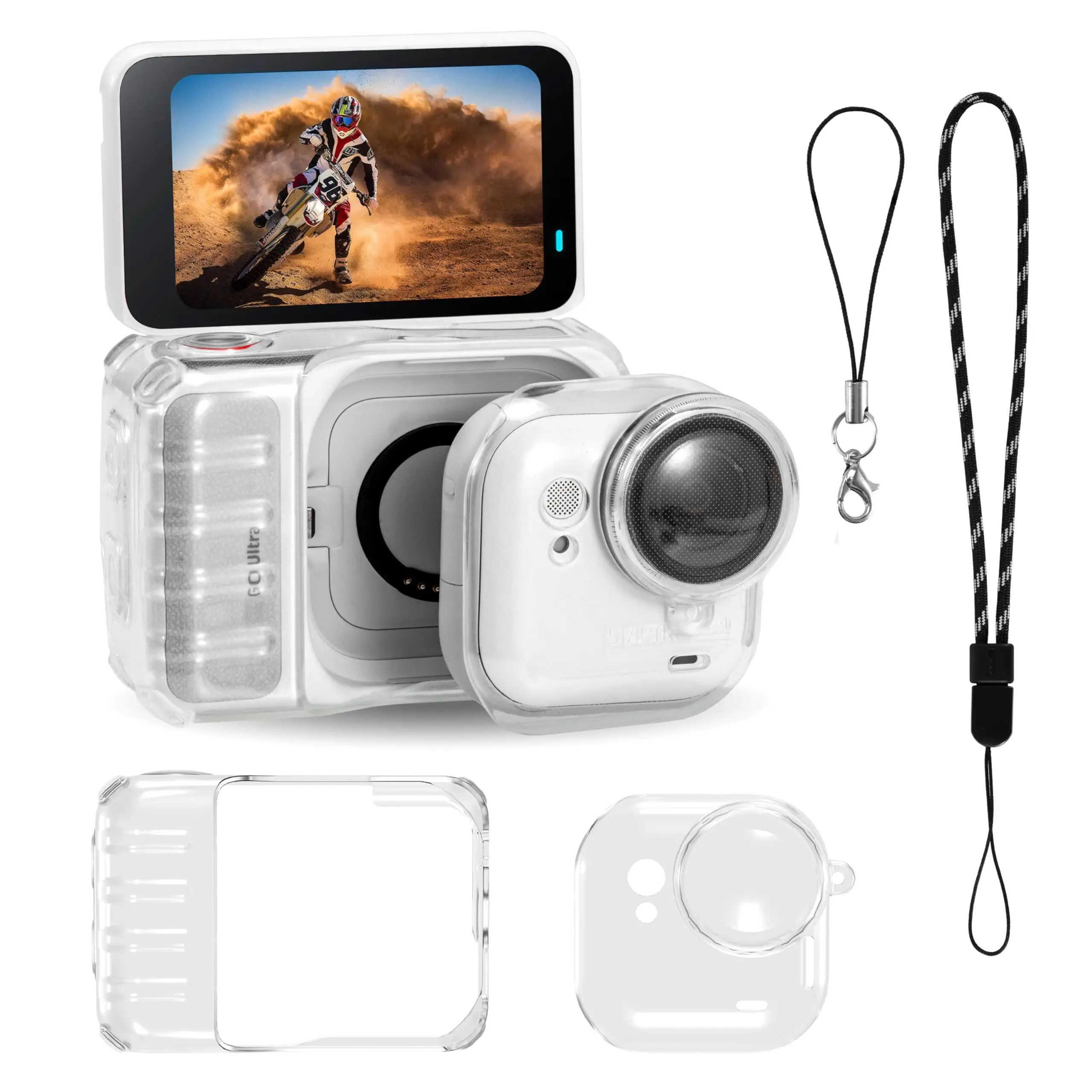 �y�Z�[�����zInsta 360 Go Ultra �A�N�Z�T���[�p�ی�J�o�[�P�[�X �����J�o�[ ����~�ߖh�o�ی� �����Y�L���b�v�X�g���b�v�t��