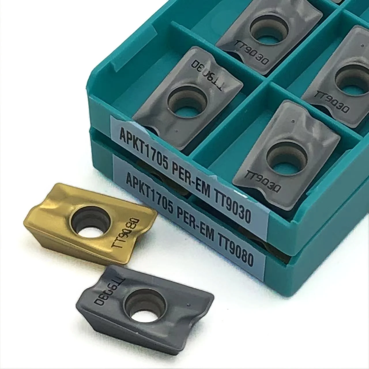 Tokarka CNC narzędzia, płytki frezarskie, 100% Original APKT1705PER -EM TT9030 TT9080 10pcs
