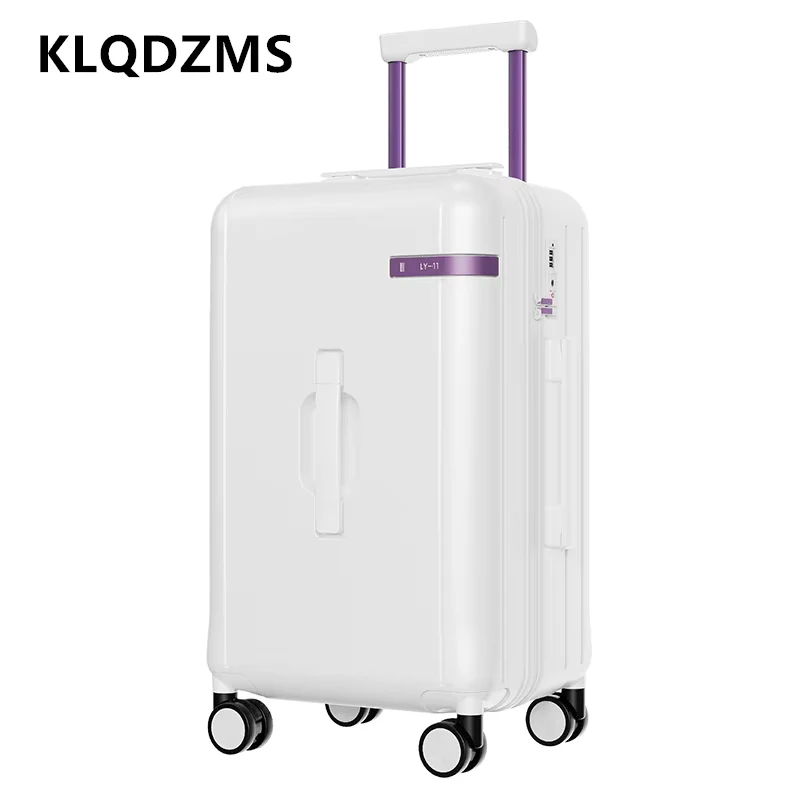 KLQDZMS Handgepäck 20"24"26 Zoll Große Kapazität Trolley Fall Herren ABS + PC Boarding Fall Reiseutensilien Koffer