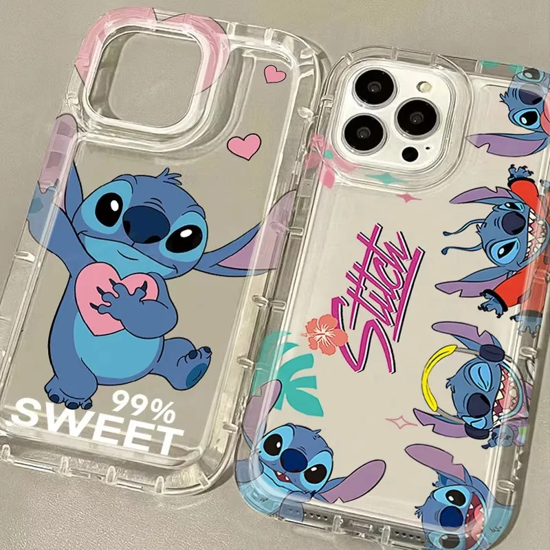 Lovely Cartoon Disney Stitch Case per Xiaomi Redmi Note 13 12 Pro Plus 5G 4G 12S 11 11S 10 10S 9 9S 8 Pro 12C 10C Cover in Silicone