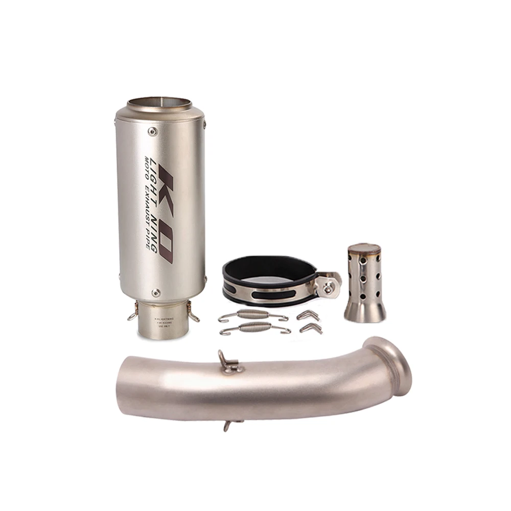 Motorcycle Modified Exhaust System Middle Link Pipe With DB Killer For Super Duke 125 200 250 390 2017-2020