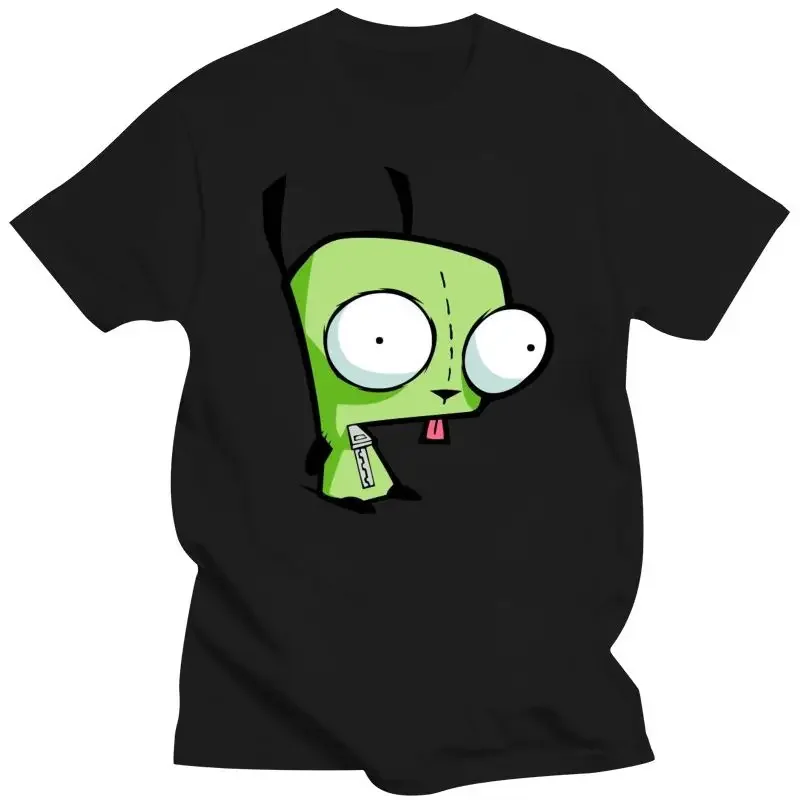 invader zim tee dog robot nicktoon nicktoons cartoon cartoons scene 2000s New Gir - Hoodie () T shirt summer
