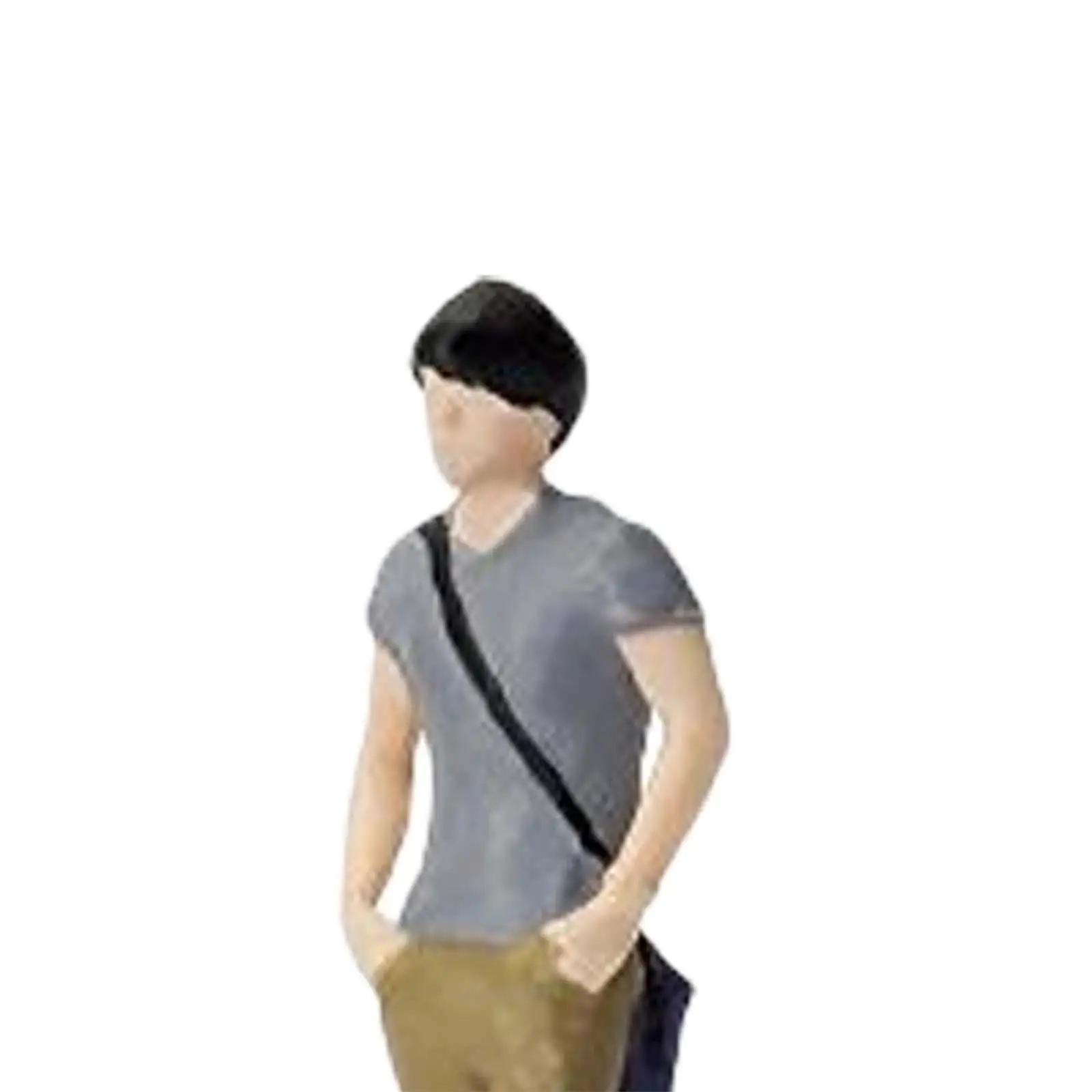 Hand Painted 1/64 Men Figures S Scale Miniature Diorama Scenery DIY Projects People Model Movie Props Micro Landscape Decoration