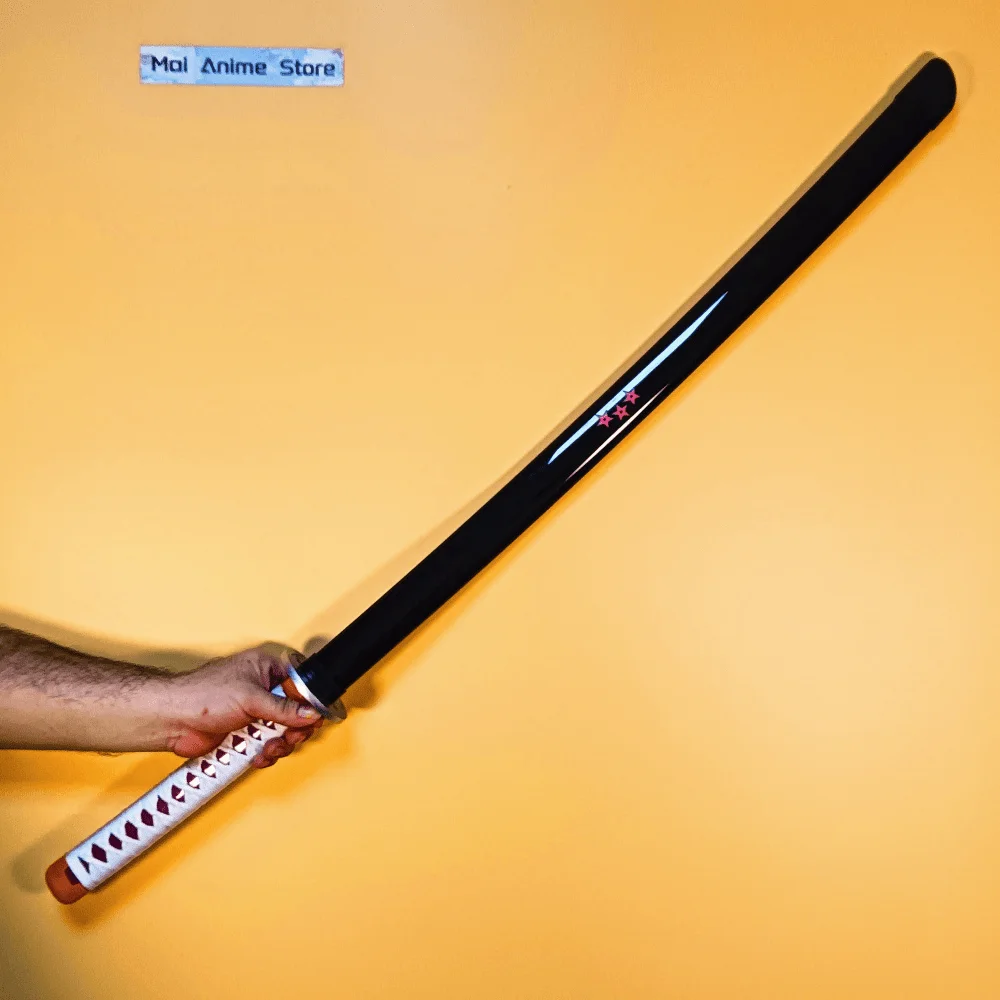 Figura de acción de Katana samurái de 40 pulgadas, tamaño Real, Katana japonesa, espada de hoja de Anime de tamaño Real, accesorio de Cosplay, juguete para regalo afilado