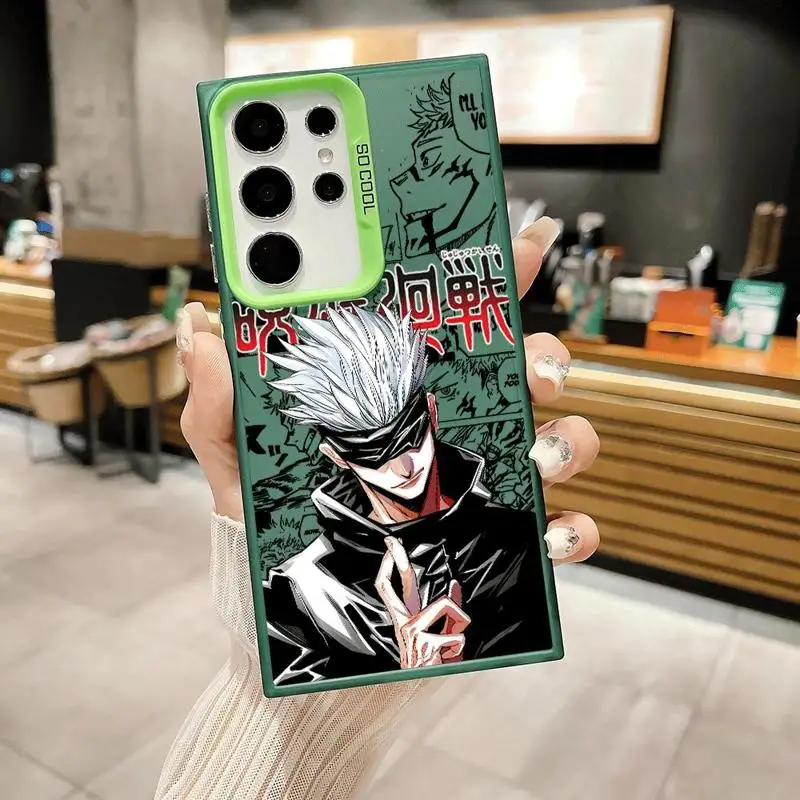 Etui Anime J-Jujutsu K-Kaisen do Samsung Galaxy S24 S23 FE S22 Plus S20 S21 Ultra Note 20 S23 Ultra odporna na wstrząsy obudowa