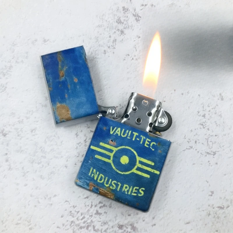 2026 New Personalized Creative FalloutThemed Kerosine Lighter, Fashionable Element Legendary Men’s Gift  Smoking Accessories