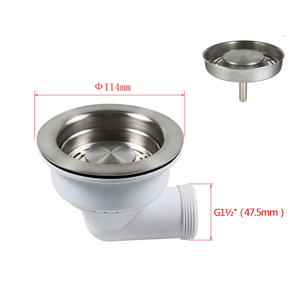 User Friendly Stainless Steel Sink Strainer with PP Flange for Quick Cleaning and Maintenance in Busy Kitchens