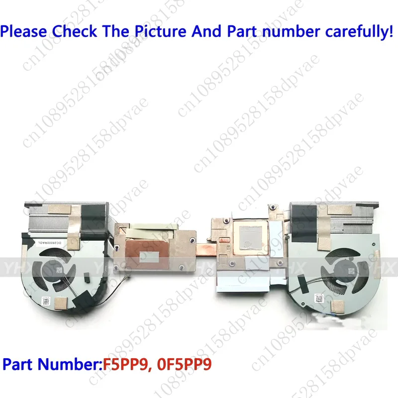 

GYX 0F5PP9 F5PP9 New For Dell Precsion 7760 M7760 CPU Cooling FAN Heatsink Fast delivery
