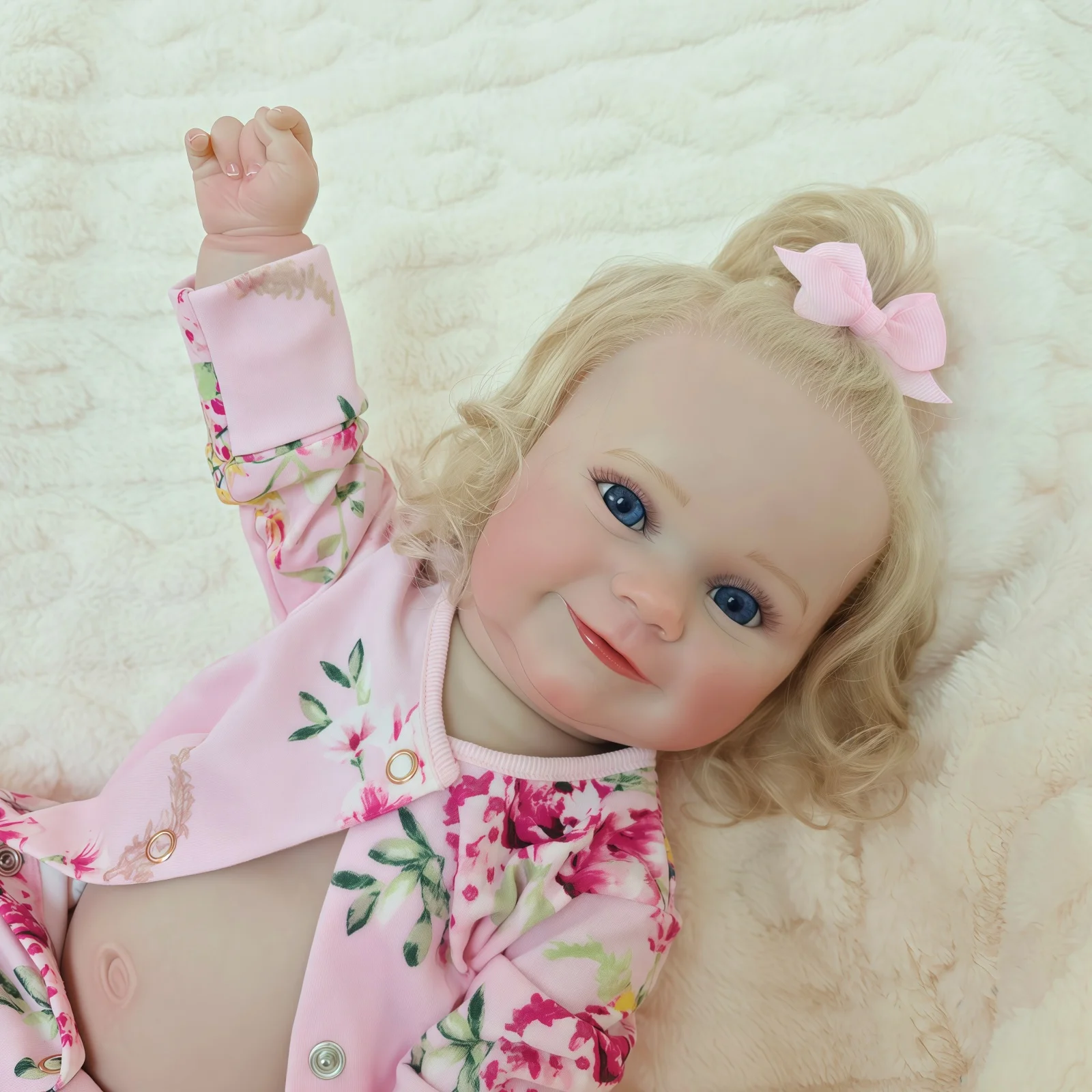 

20 Inch/50cm Lifelike Reborn Baby Girl Doll - Hand Painted Full Body Silicone Vinyl Body - Birthday Gift/Christmas Gift