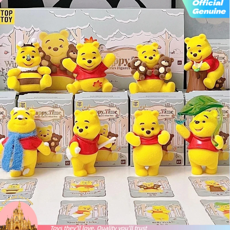 

Genuine Winnie The Pooh 100th Honey Quest Series Figures Blind Box Cute Desktop Ornament Anime Figure Doll Mystery Box Toys Gift
