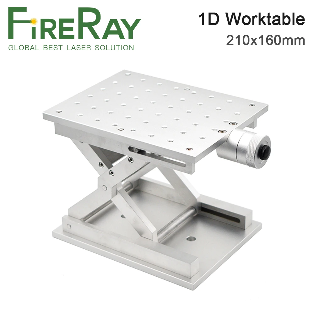 FireRay 1Axis Moving Worktable 160x210mm Lift Range 70-180mm Table Portable Cabinet Case DIY Part for Laser Marking Machine