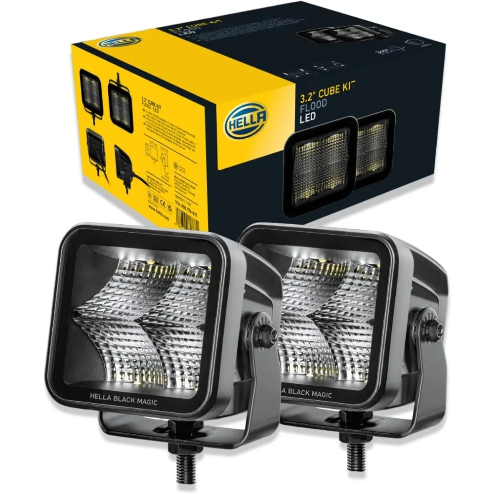 

3.2 Inch LED Cube Kit - Flood Light with Wiring Harness - High Performance Off-Road Light