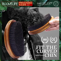 1 pz Brosse Poil De Sanglier Wave Brush for Men 360 Curve Palm Soft cinghiale setola spazzola per barba pettine per barba in legno Cepillo Para Cabello